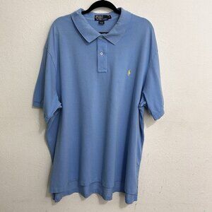 Polo Ralph Lauren Men’s Polo Golf Shirt Size 3XB Big & Tall Light Blue Cotton